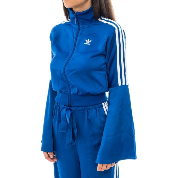 adidas bell sleeve jacket